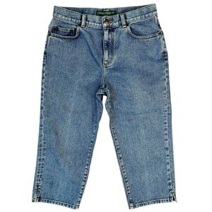 Lauren Ralph Lauren Jeans Co Cropped Capri Denim Jeans Womens Size 6